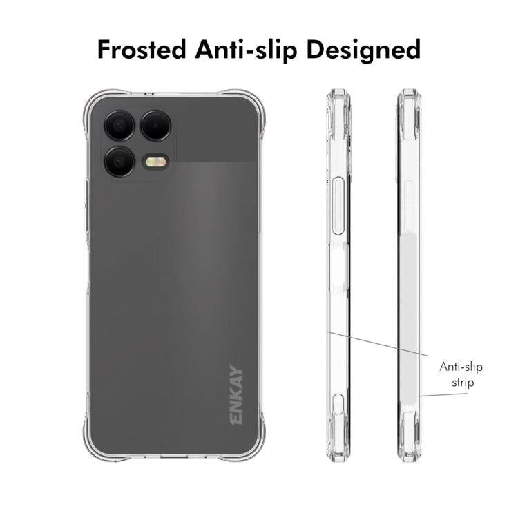 For  T-Mobile Revvl 8 Pro 5G ENKAY Hat-Prince Transparent TPU Shockproof Phone Case