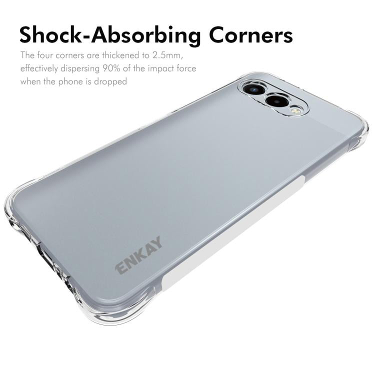 For T-Mobile Revvl 8 5G ENKAY Hat-Prince Transparent TPU Shockproof Phone Case