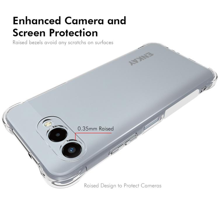 For T-Mobile Revvl 8 5G ENKAY Hat-Prince Transparent TPU Shockproof Phone Case