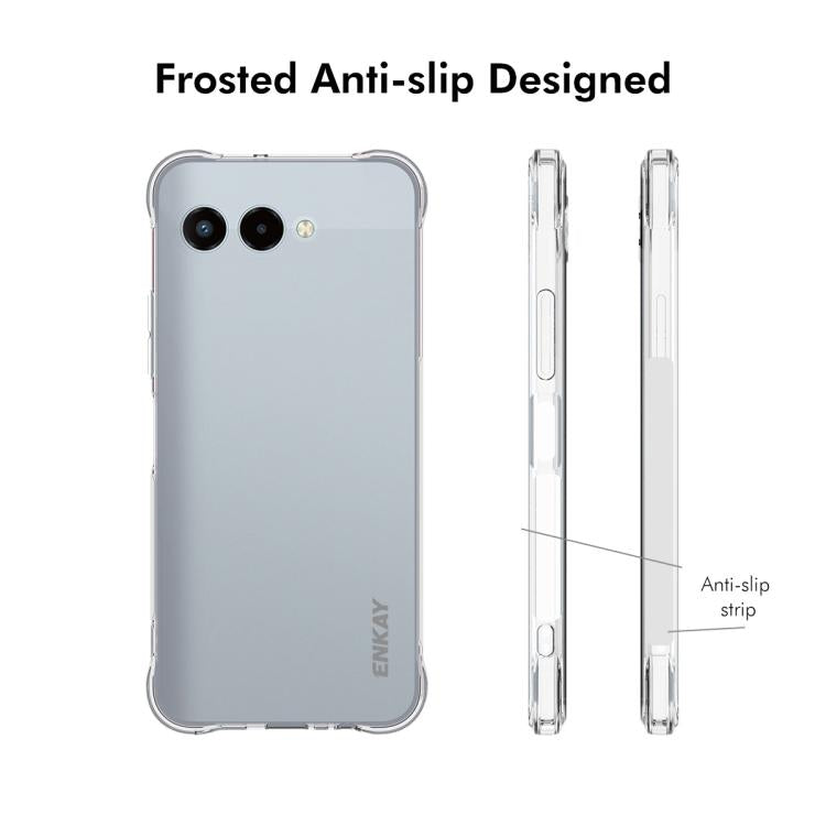 For T-Mobile Revvl 8 5G ENKAY Hat-Prince Transparent TPU Shockproof Phone Case