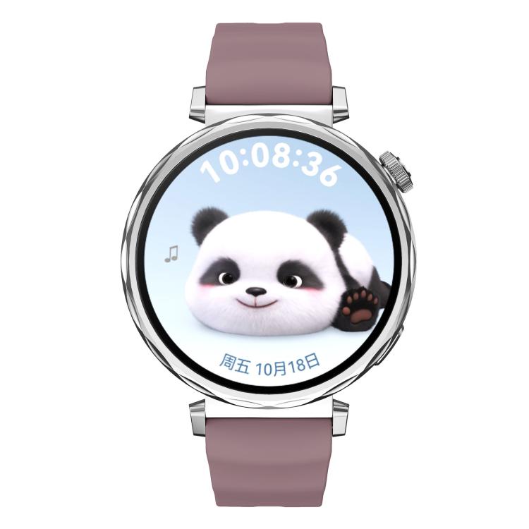 18mm Wave Texture Silver Buckle Silicone Watch Band