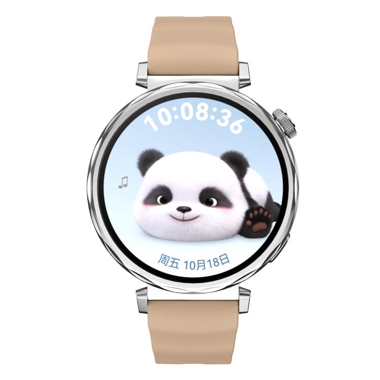 18mm Wave Texture Silver Buckle Silicone Watch Band