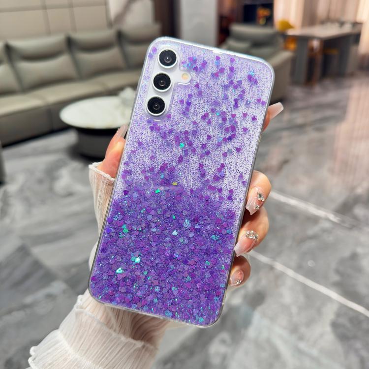 For Samsung Galaxy A25 5G Sequins Glitter Gradient Epoxy TPU Phone Case