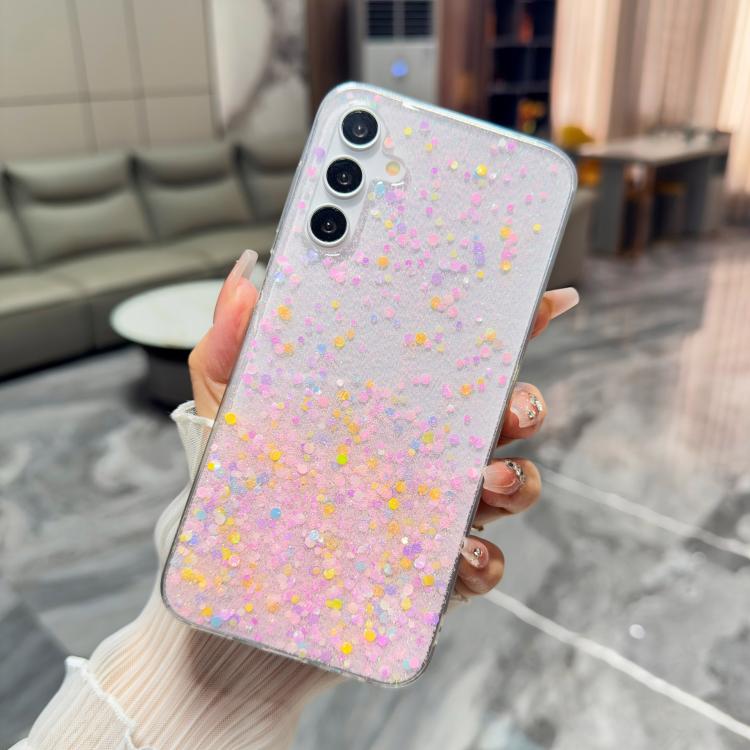 For Samsung Galaxy A13 5G Sequins Glitter Gradient Epoxy TPU Phone Case