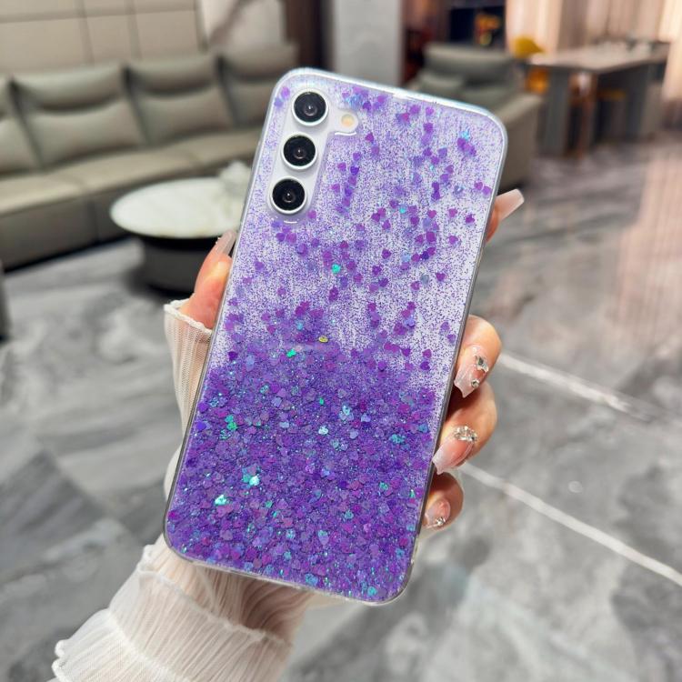 For Samsung Galaxy S23 5G Sequins Glitter Gradient Epoxy TPU Phone Case