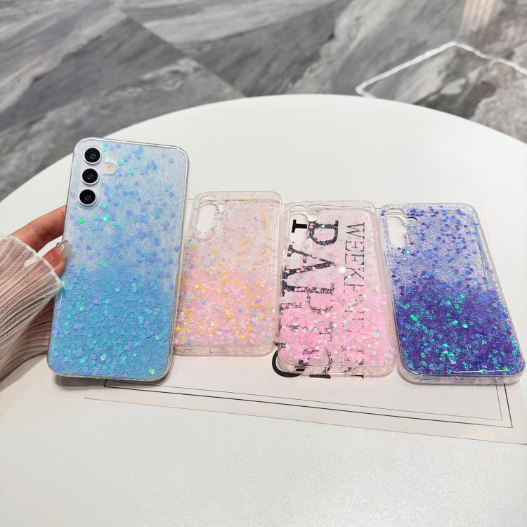 For Samsung Galaxy S24 FE 5G Sequins Glitter Gradient Epoxy TPU Phone Case