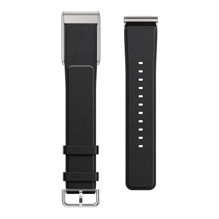 For WHOOP 5.0 Regular Silver Pin Buckle Leather Watch Band