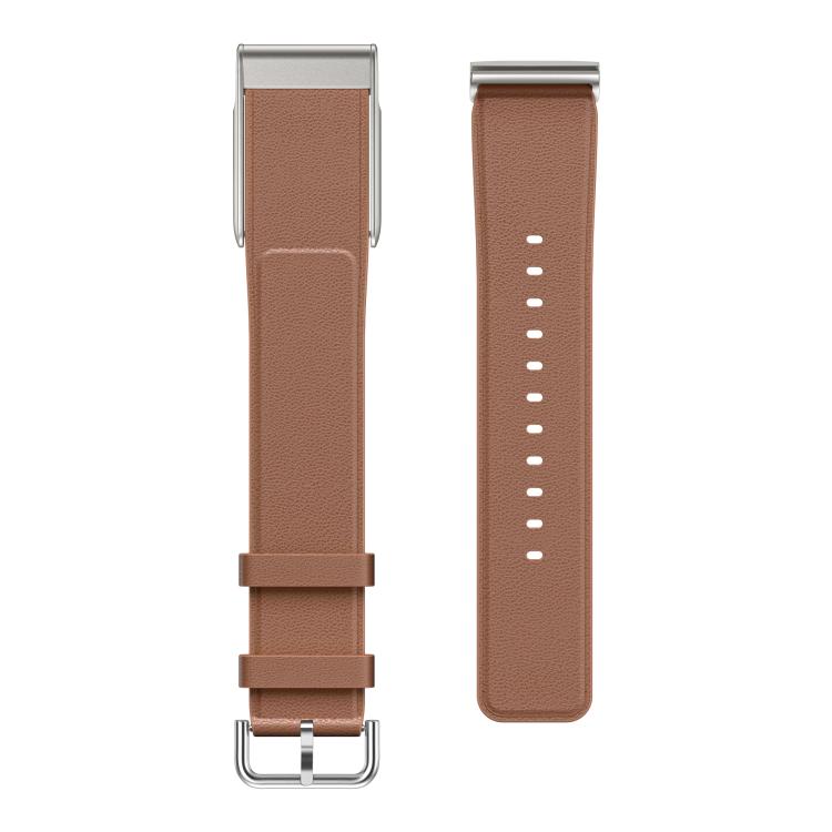 For WHOOP 5.0 Electrocardiogram Silver Pin Buckle Leather Watch Band