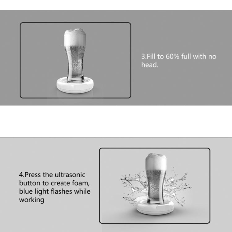 Portable creative gift shaker with ultrasonic foaming machine