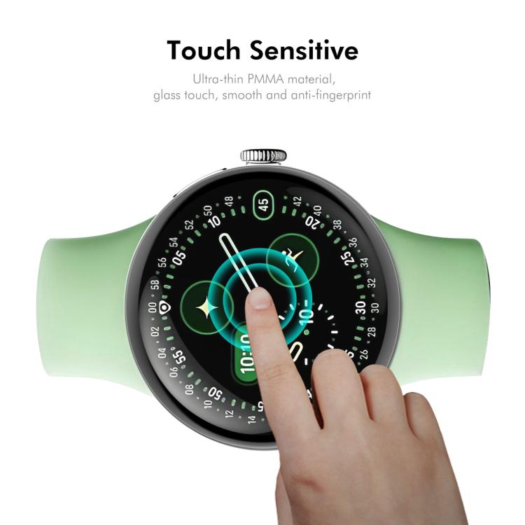 For Google Pixel Watch 4 45mm ENKAY 3D Full Coverage Soft PC Edge PMMA HD Screen Film