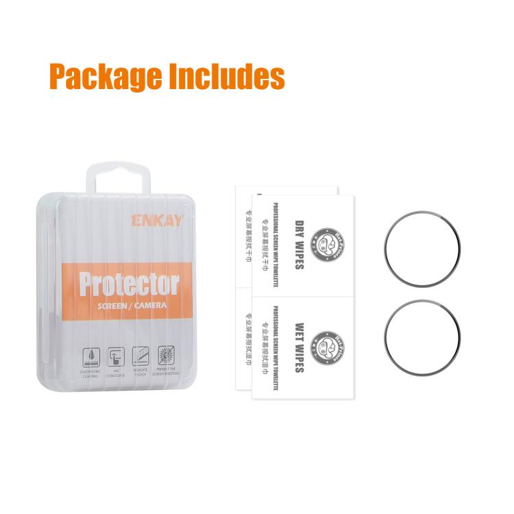 For Google Pixel Watch 4 45mm 2pcs ENKAY 3D Full Coverage Soft PC Edge PMMA HD Screen Film