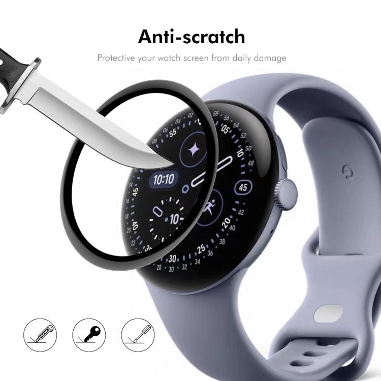 For Google Pixel Watch 4 41mm 5pcs ENKAY 3D Full Coverage Soft PC Edge PMMA HD Screen Film
