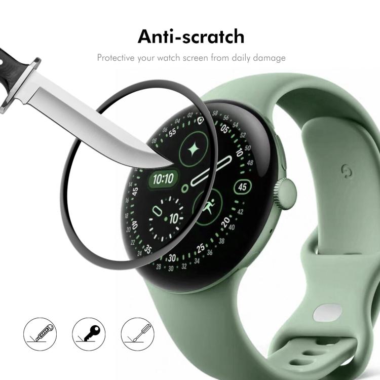 For Google Pixel Watch 4 45mm 10pcs ENKAY 3D Full Coverage Soft PC Edge PMMA HD Screen Film
