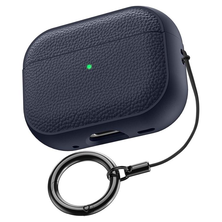 For AirPods Pro 3 Lychee Texture TPU Earphone Cover with Buckle