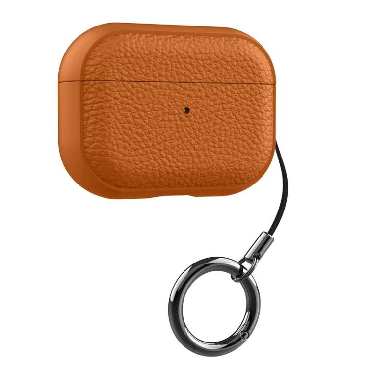 For AirPods Pro 2 Lychee Texture TPU Earphone Cover with Buckle