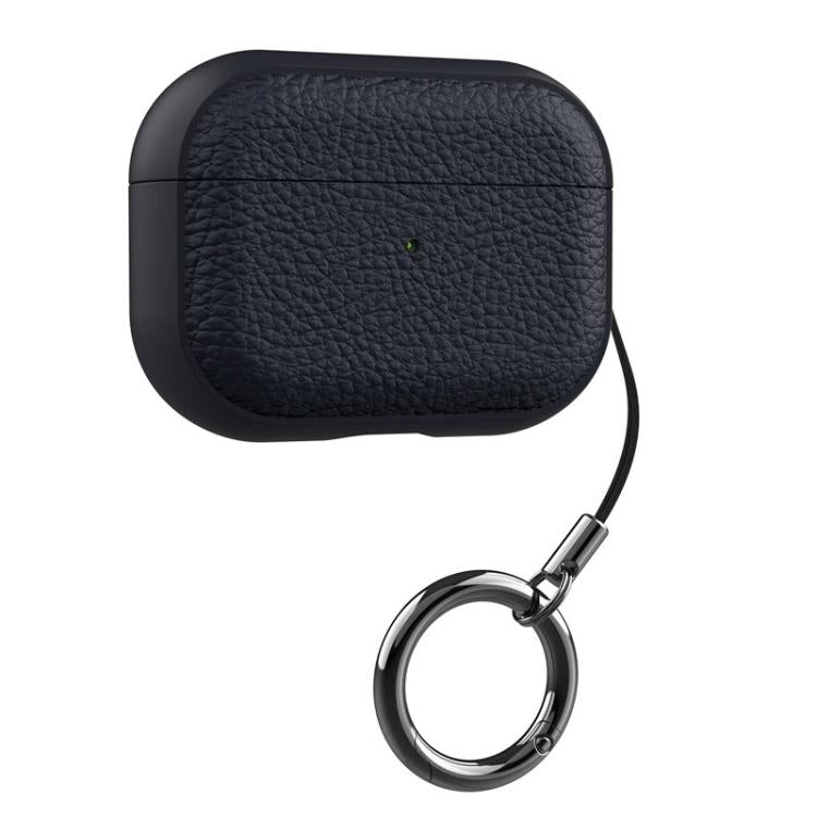 For AirPods Pro 2 Lychee Texture TPU Earphone Cover with Buckle