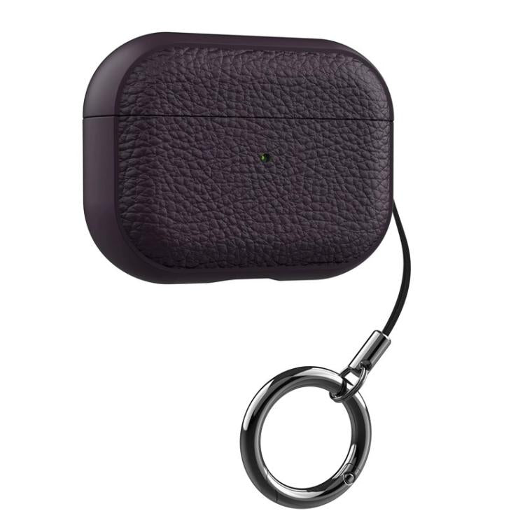For AirPods Pro 2 Lychee Texture TPU Earphone Cover with Buckle
