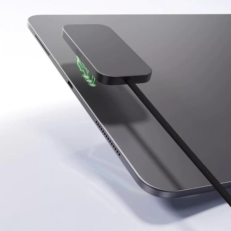 For iPad Pro 11 2025 Smart PIN Magnetic Charger Wireless Charging Pad with Type-C Cable