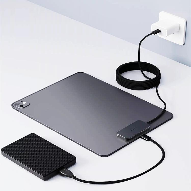For iPad Pro 13 2025 Fast Charging Smart PIN Magnetic Charger Wireless Charging Pad with Type-C Cable