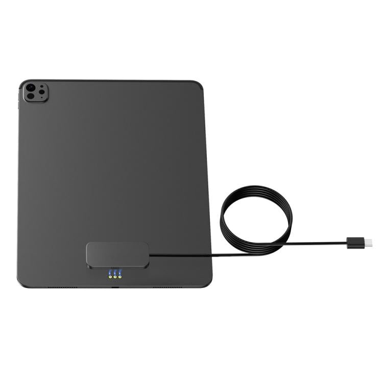For iPad Pro 12.9 / Air 13 Fast Charging Smart PIN Magnetic Charger Wireless Charging Pad with Type-C Cable