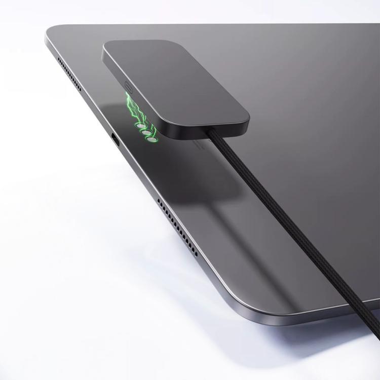 For iPad Air 11 / Air 10.9 Fast Charging Smart PIN Magnetic Charger Wireless Charging Pad with Type-C Cable