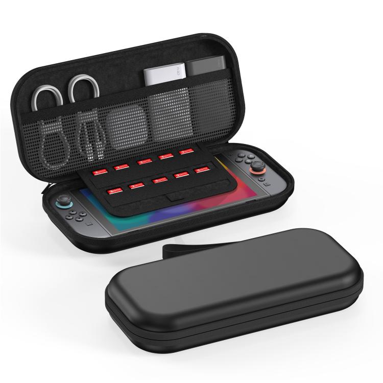 For Nintendo Switch 2 Game Console PU Leather Protective Storage Bag - Black
