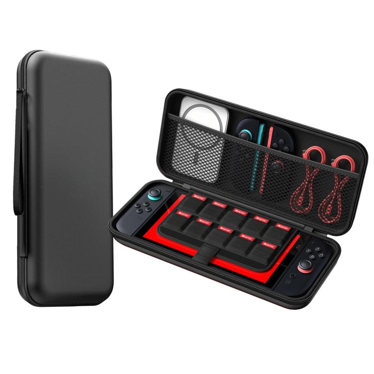 For Nintendo Switch 2 Game Console PU Leather Protective Storage Bag - Black