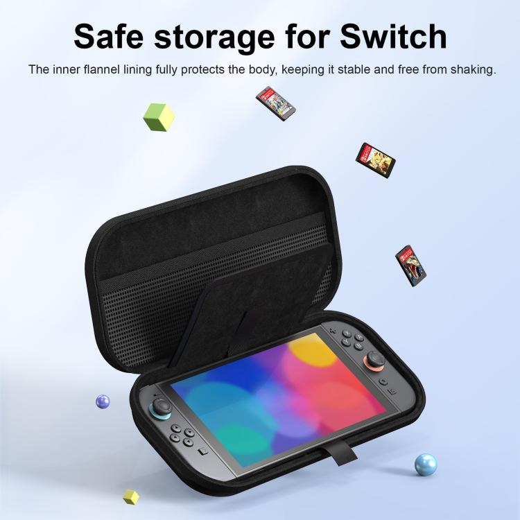 For Nintendo Switch 2 Game Console PU Leather Protective Storage Bag - Black