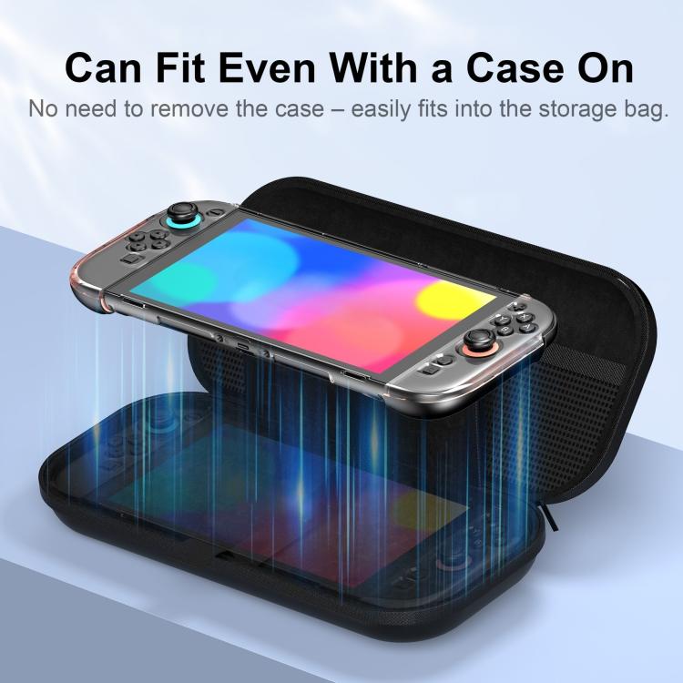 For Nintendo Switch 2 Game Console PU Leather Protective Storage Bag - Black