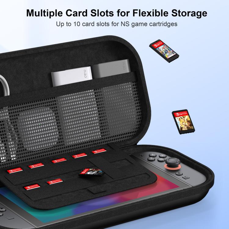 For Nintendo Switch 2 Game Console PU Leather Protective Storage Bag - Black
