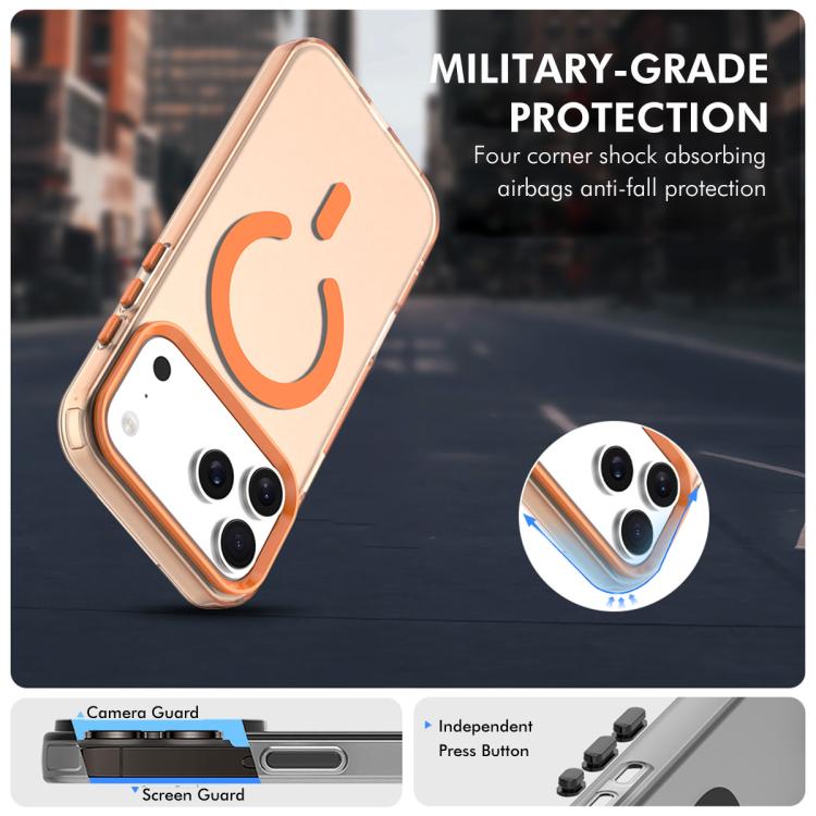 For iPhone 17 Pro Max ENKAY Hat-Prince MagSafe Candy Color Phone Case with Thick Adhesive Glass Film