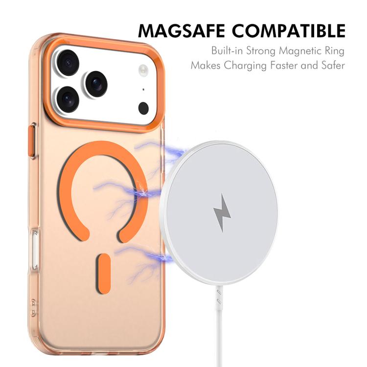 For iPhone 17 Pro Max ENKAY Hat-Prince MagSafe Candy Color Phone Case with Thick Adhesive Glass Film