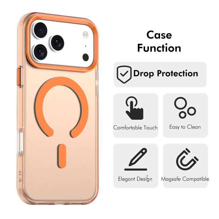 For iPhone 17 Pro Max ENKAY Hat-Prince MagSafe Candy Color Phone Case with Thick Adhesive Glass Film