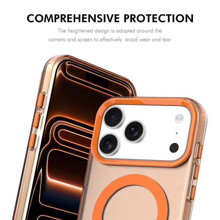 For iPhone 17 Pro Max ENKAY Hat-Prince MagSafe Candy Color Phone Case with Thick Adhesive Glass Film