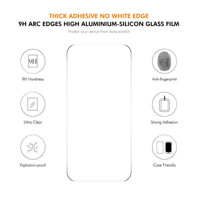 For iPhone 17 ENKAY Hat-Prince MagSafe Candy Color Phone Case with Thick Adhesive Glass Film