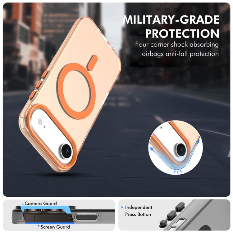 For iPhone Air ENKAY Hat-Prince MagSafe Candy Color Phone Case with Thick Adhesive Glass Film
