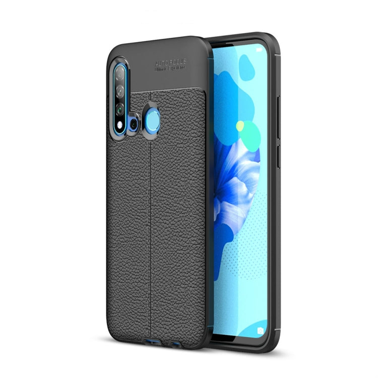 Litchi Texture TPU Shockproof Case for Huawei Nova5i / P20 Lite 2019