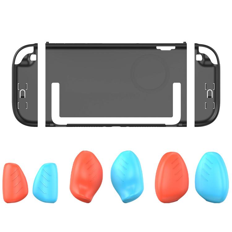 For Nintendo Switch 2 Split-style Console Protective Case with Three Sets of Interchangeable Grips  - Large, Medium, Small