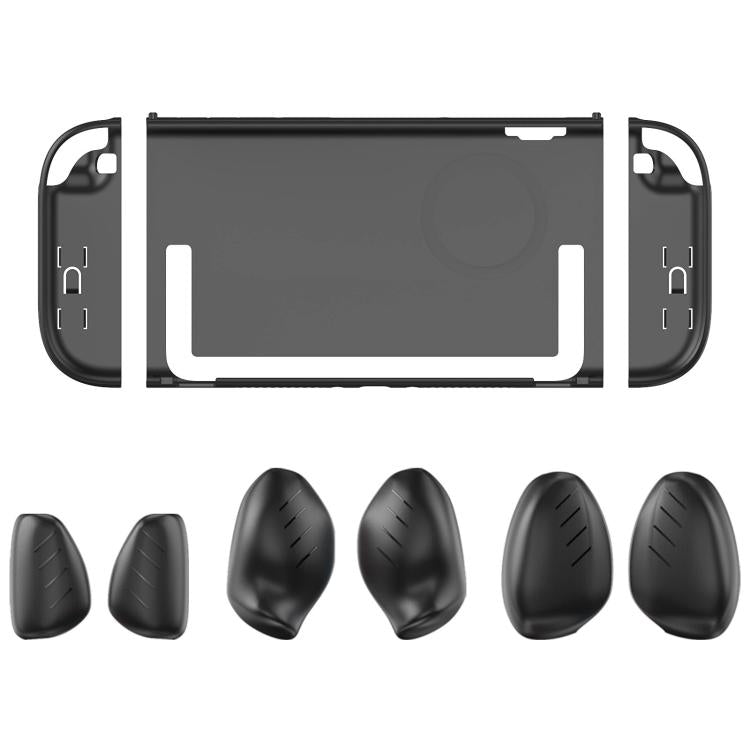 For Nintendo Switch 2 Split-style Console Protective Case with Three Sets of Interchangeable Grips  - Large, Medium, Small