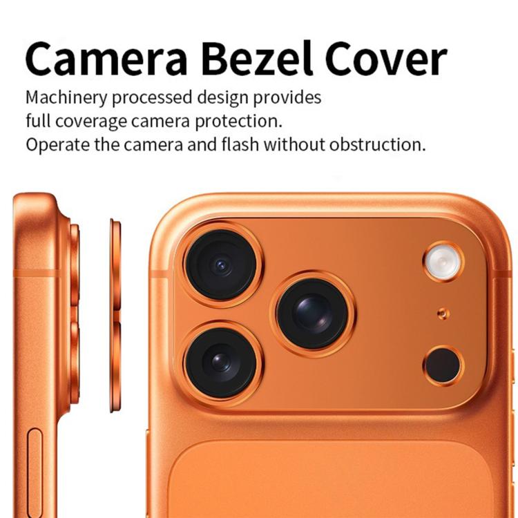For iPhone 17 Pro Max Kalebol Metal Convex Hollow Lens Protector Ring
