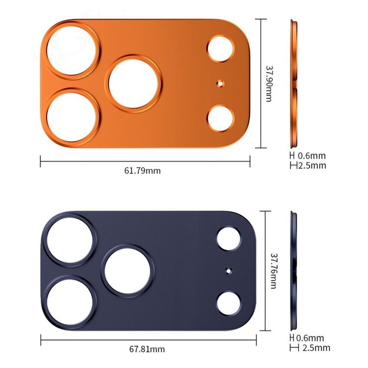 For iPhone 17 Pro Max Kalebol Metal Convex Hollow Lens Protector Ring