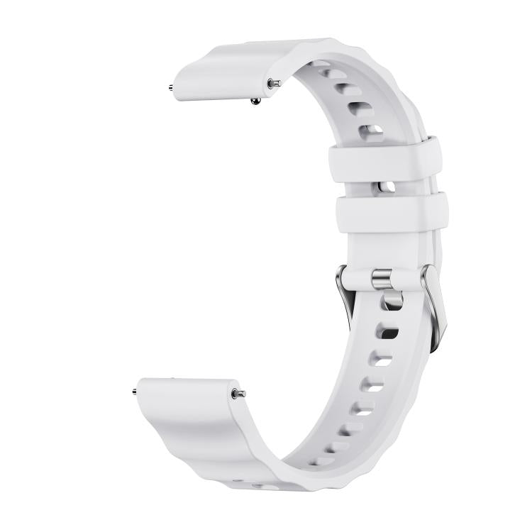 For Huawei Watch GT 6 41mm Quick Release Spring Bar Silver Buckle Solid Color Silicone Watch Band