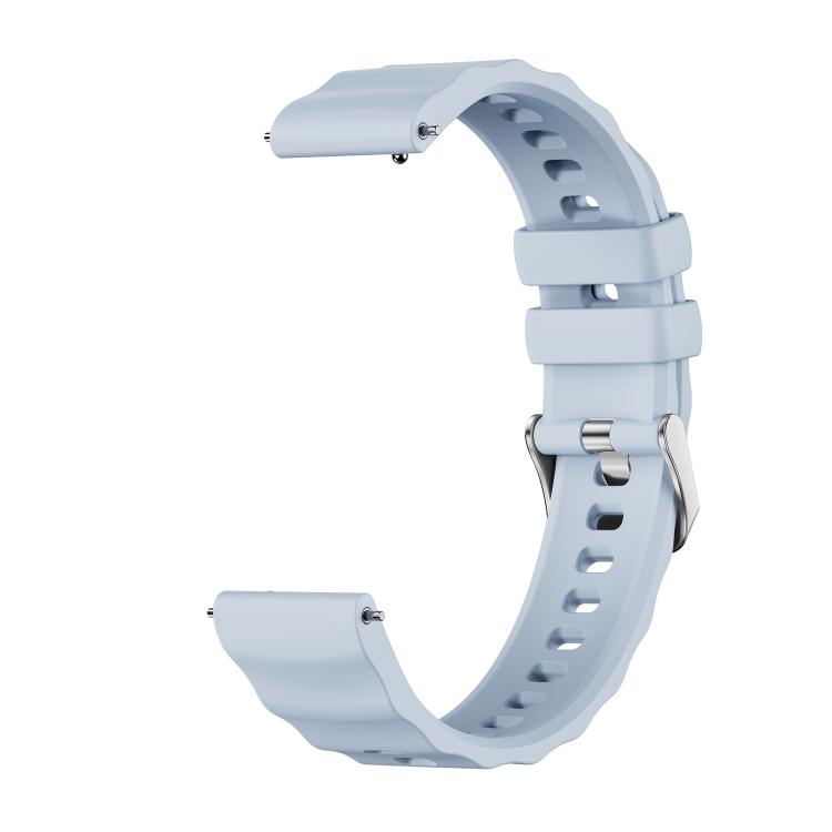 For Huawei Watch GT 6 41mm Quick Release Spring Bar Silver Buckle Solid Color Silicone Watch Band