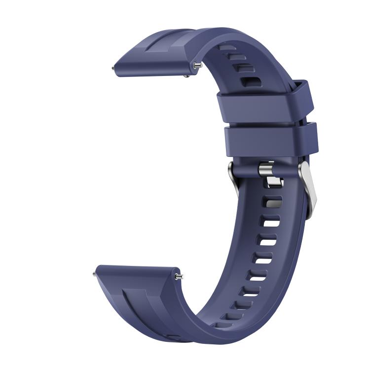 For Huawei Watch GT 6 46mm Silver Buckle Groove Silicone Quick Release Watch Band