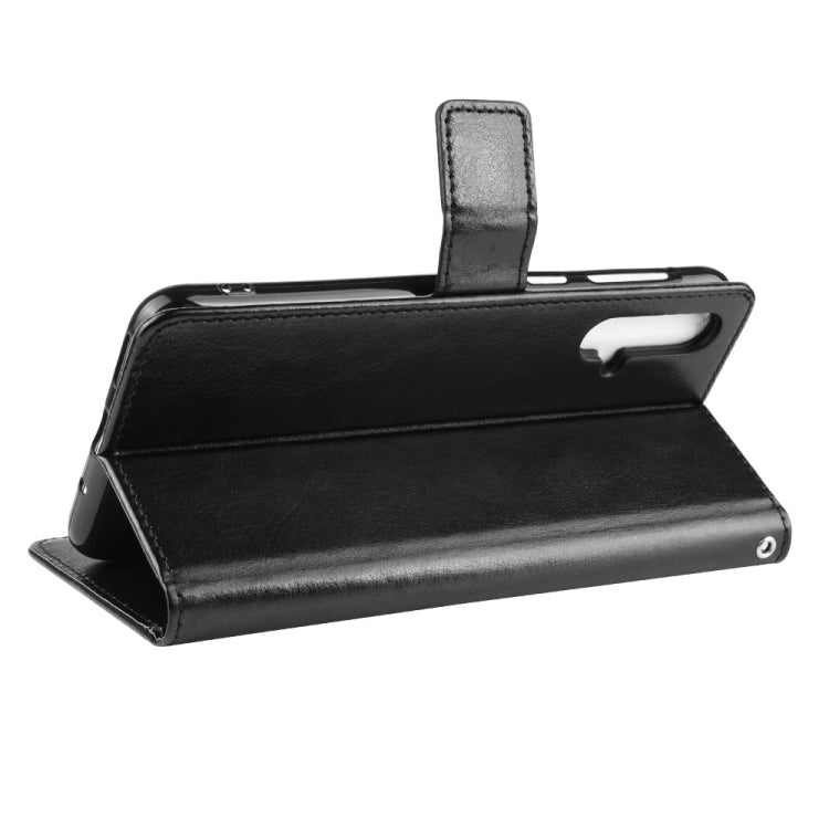 Retro Crazy Horse Texture Horizontal Flip Leather Case for Huawei Nova 5 /Nova 5 Pro , with Holder & Card Slots & Photo Frame