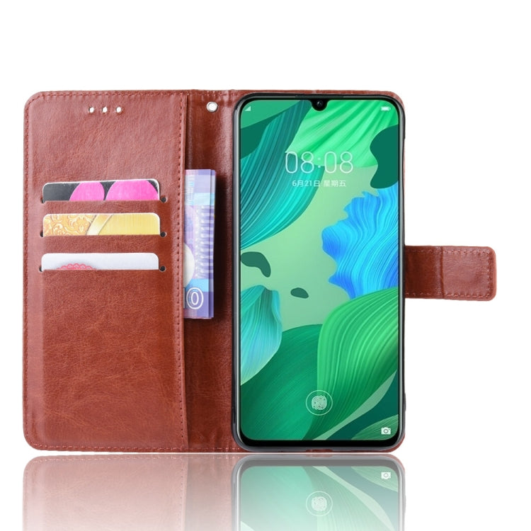 Retro Crazy Horse Texture Horizontal Flip Leather Case for Huawei Nova 5 /Nova 5 Pro , with Holder & Card Slots & Photo Frame