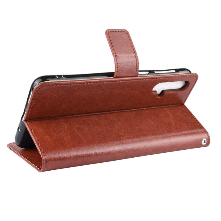 Retro Crazy Horse Texture Horizontal Flip Leather Case for Huawei Nova 5 /Nova 5 Pro , with Holder & Card Slots & Photo Frame