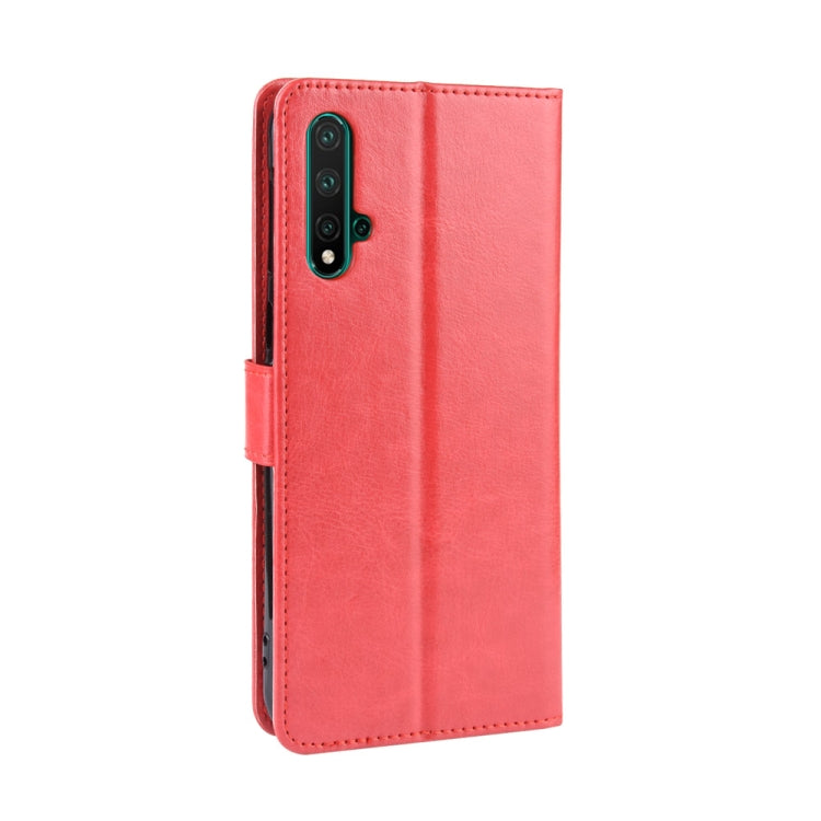 Retro Crazy Horse Texture Horizontal Flip Leather Case for Huawei Nova 5 /Nova 5 Pro , with Holder & Card Slots & Photo Frame