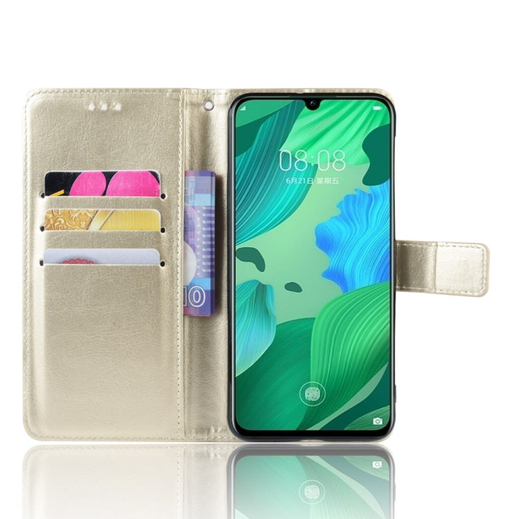 Retro Crazy Horse Texture Horizontal Flip Leather Case for Huawei Nova 5 /Nova 5 Pro , with Holder & Card Slots & Photo Frame