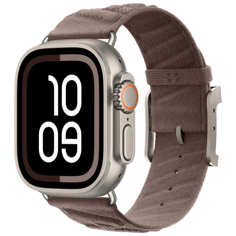 For Apple Watch 42mm / 41mm / 40mm / 38mm Style H Twill Nylon Watch Band